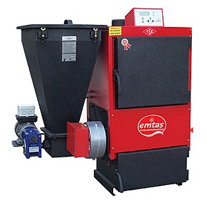 Cazan pe combustibil solid Emtas Turbo EKY/S-40 cu bunker