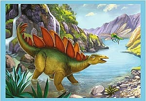 Пазлы Trefl 4in1 Unique Dinosaurs (34609)