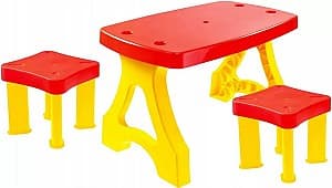 Set mobila de gradina MochToys 11852 Red/Yellow