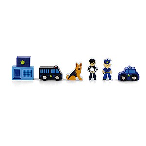 Set de jucarii VIGA Train Set Accessory - Police Station (50814)