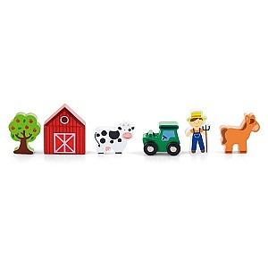 Set de jucarii VIGA Train Set Accessory - Farm (50812)