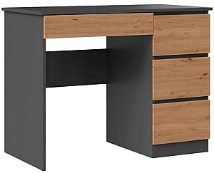 Masa de birou TopEshop Mijas Right (Anthracite/Artisan Oak)