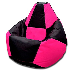 Кресло мешок Beanbag Pear Chess XXL Black Pink