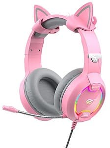 Casti gaming Havit H2233d Pink