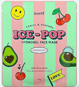 Masca pentru fata Petitfee & Koelf Ice-Pop Hydrogel Face Mask Cherry & Avocado