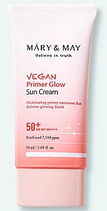  MARY & MAY Vegan Primer Glow Sun Cream SPF50+ PA++++