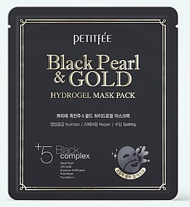 Masca pentru fata Petitfee & Koelf Black Pearl & Gold Hydrogel Mask Pack