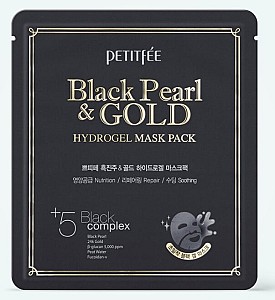 Masca pentru fata Petitfee & Koelf Black Pearl & Gold Hydrogel Mask Pack