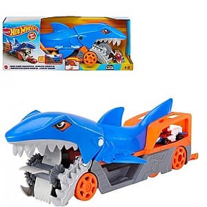 Jucarie interactiva Hot Wheels Camion-Transportator Rechinul