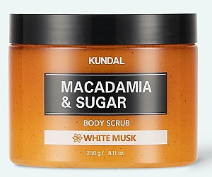 Scrub pentru corp Kundal Macadamia & Sugar Body Scrub White Musk