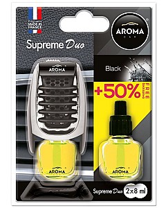 Автомобильный освежитель воздуха Aroma Car Supreme Duo Black