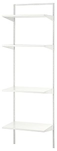 Etajera IKEA Boaxel 1 sectiune/polite 62x40x201 Alb