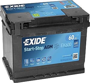 Acumulator auto Exide Start-Stop AGM EK600