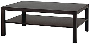 Masuta de cafea, reviste IKEA Lack 118x78 Negru-Maro