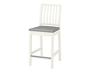 Scaun de bar IKEA Ekedalen white/Orrsta gray 62 cm