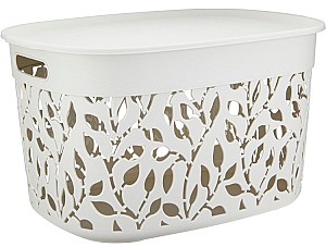 Ящик для хранения M Plastika Flora White М2364