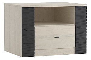 Noptiera ML Mobila Gamma Nr.25 Stejar Litoral(Bej)/Wenge(Maro)