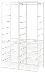 Стеллаж IKEA Jonaxel каркас/проволочные корзины/штанги 99x51x173 Белый
