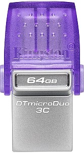 USB stick Kingston 64GB DataTraveler microDuo 3C G3 Purple