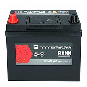 Acumulator auto Fiamm Black Japan B24JX 45Ah L+ 360A terminal îngust 237x128x225