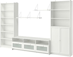 Living IKEA Billy/Brimnes 340x41x202 Alb