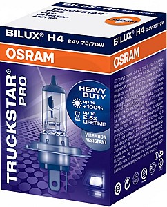 Lampa auto Osram H4 TRUCKSTAR PRO 24V 75/70W P43T