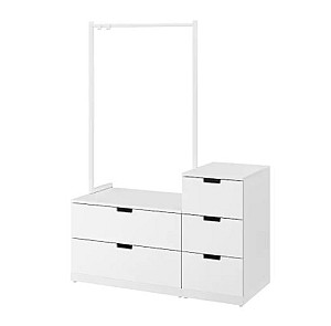 Antreu IKEA Nordli 5 sertare 120x169 Alb