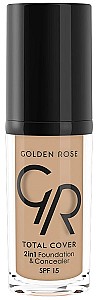 Fond de ten Golden Rose Total Cover 2in1 Foundation & Concealer 06 (8691190963668)