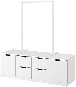 Прихожая IKEA Nordli 6 ящиков 160x169 Белый