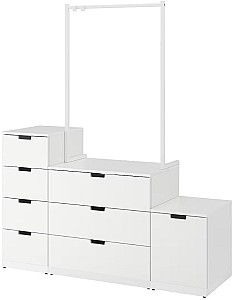 Antreu IKEA Nordli 8 sertare 160x192 Alb