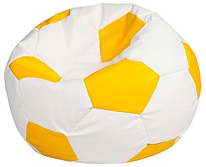 Fotoliu puf Beanbag Ares XL White Yellow