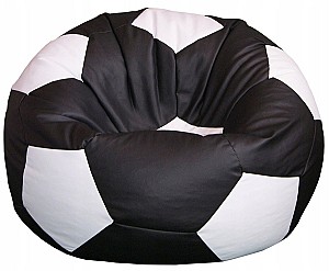 Fotoliu puf Beanbag Ares XXL Black White