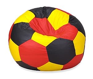 Кресло мешок Beanbag Ares XXL Black Yellow Red