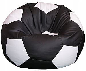 Fotoliu puf Beanbag Ares XL Black White