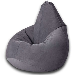 Fotoliu puf Beanbag Standart Pear XXL Dark Gray