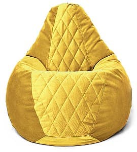 Fotoliu puf Beanbag Maserrati Romb L Yellow