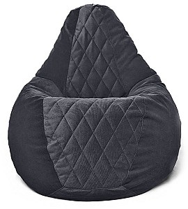 Fotoliu puf Beanbag Maserrati Romb XL Black