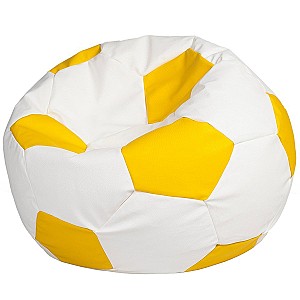 Кресло мешок Beanbag Ares L White Yellow