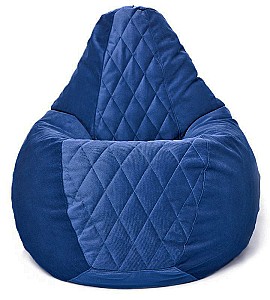 Fotoliu puf Beanbag Maserrati Romb XL Blue