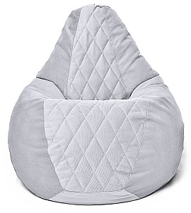 Кресло мешок Beanbag Maserrati Romb XL Light Gray