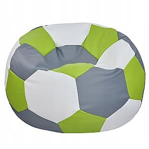 Fotoliu puf Beanbag Ares L Green White Gray