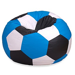 Кресло мешок Beanbag Ares L Blue White Black