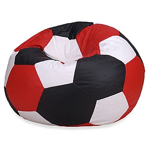 Fotoliu puf Beanbag Ares L Red White Black