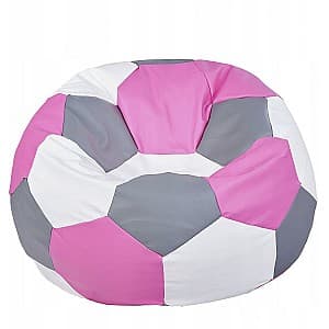 Fotoliu puf Beanbag Ares XXL Pink White Gray