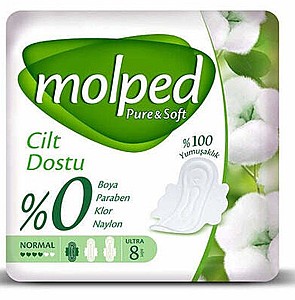 Гигиенические прокладки Molped Pure&Soft 8 шт (8690536842186)