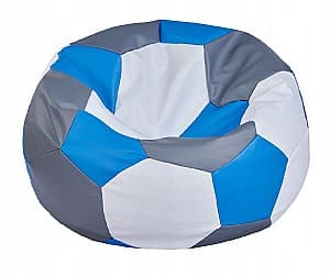 Fotoliu puf Beanbag Ares XXL Gray Blue White