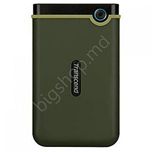 Внешний жёсткий диск Transcend 2.5 External HDD 1.0TB (USB3.0) StoreJet 25M3G Slim Military Green