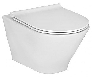 Vas WC suspendat Roca Gap Round Rimless + Slim (A34H0N8000)