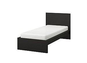 Pat IKEA Malm  black brown 90×200 cm