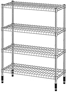 Etajera IKEA Omar 2 sectiuni/polite 60x25x77 Inox